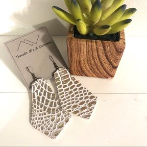 Faux Leather Earrings